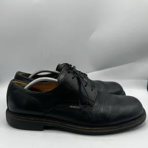 Mephisto Air Relax Cap Toe Size 11 Black Leather Oxfords Goodyear Caoutchouc