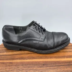 Mephisto Melchior Oxfords Men's 10.5 Black Leather Cap Toe Lace Up Dress Shoes