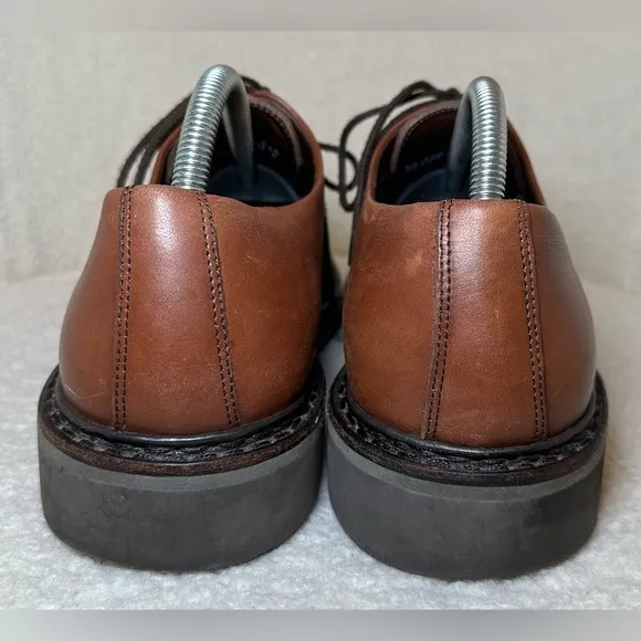 Mephisto men’s brown cognac leather oxfords shoes work office casual lace up 9