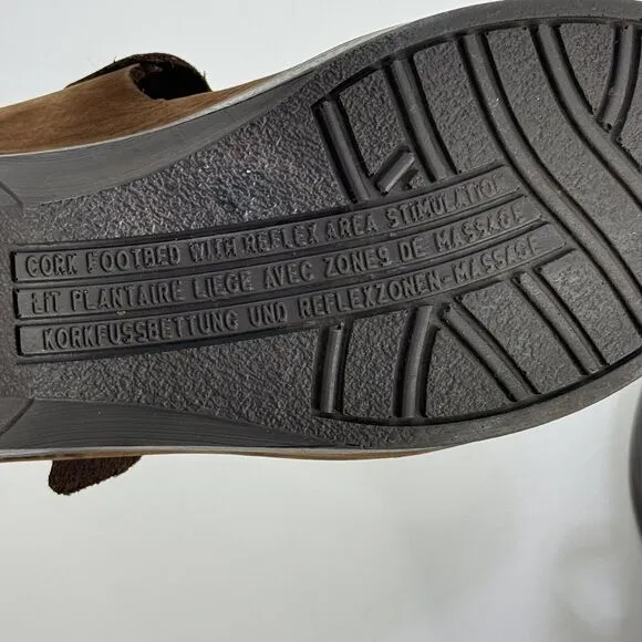 Mephisto Sz 6 Mobils Sabatina clogs Brown Leather Slip On Mary Jane Mules