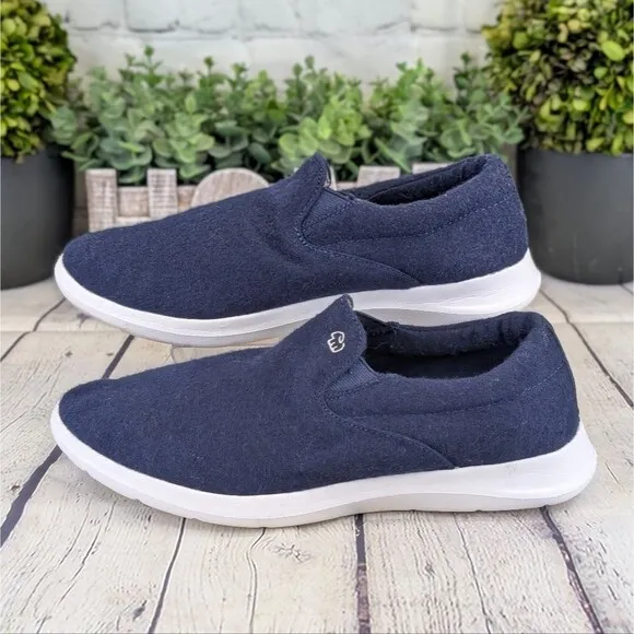 Merinos Slip-Ons Navy/White