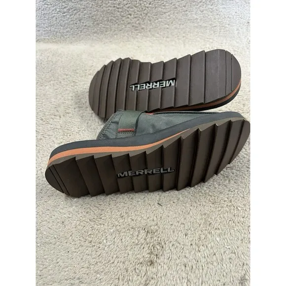 Merrell Alpine Clogs Unisex Slip-On Shoes Olive Green Men’s Size 8 Women’s Sz 10