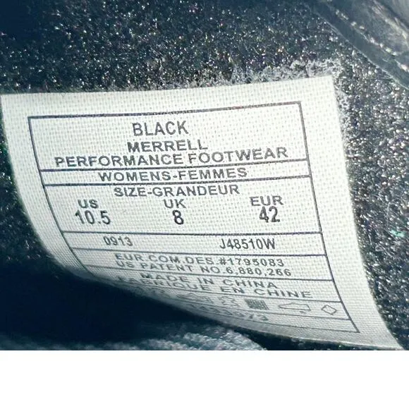 MERRELL Encore Nova 4 Leather Clogs Mules Slip On Black Womens Sz 10.5