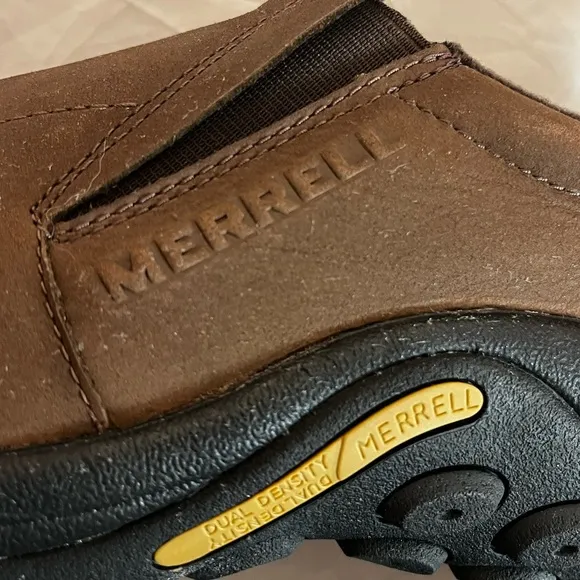 Merrell Jungle Moc Nubuck Bracken Brown Slip on Clog sz 7,5