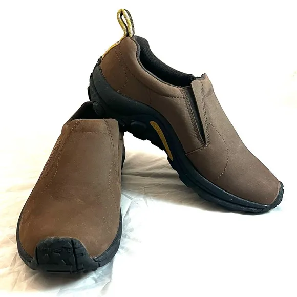 Merrell Jungle Moc Nubuck Bracken Brown Slip on Clog sz 7,5