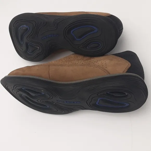 Merrell Men Brown Slip-On Shoes Topo Perf Moc Stone Performance Work Wear Hiking