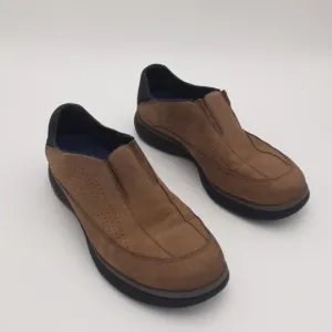 Merrell Men Brown Slip-On Shoes Topo Perf Moc Stone Performance Work Wear Hiking