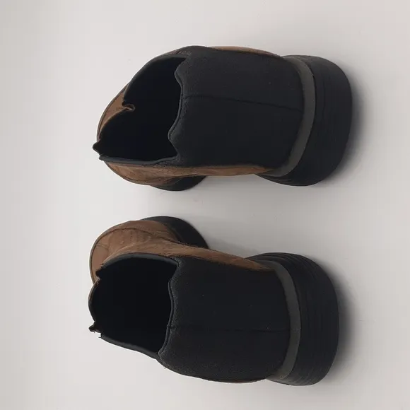 Merrell Men Brown Slip-On Shoes Topo Perf Moc Stone Performance Work Wear Hiking