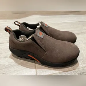 Merrell Men's Jungle Leather Slip-On Shoe in Dark Earth - size 9