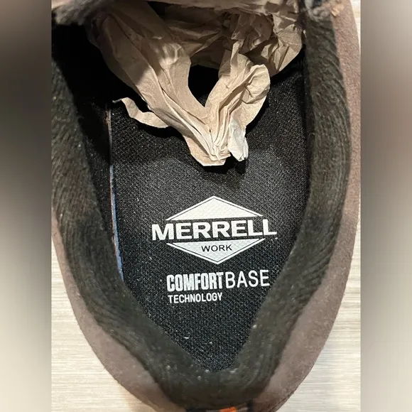 Merrell Men's Jungle Leather Slip-On Shoe in Dark Earth - size 9