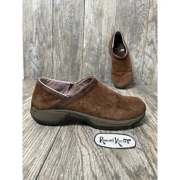 MERRELL ORTHOLITE Encore Adam in Dark Earth Performance Slip On size 8