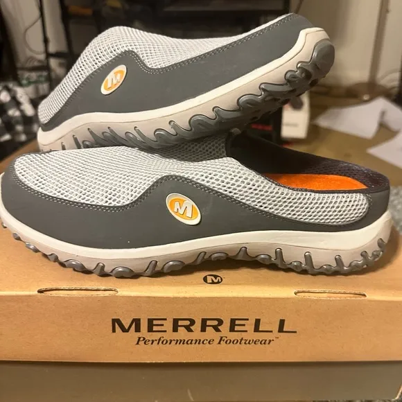 MERRELL SLATE GRAY SONIC SEA SLIDE NEW IN BOX SIZE 11 SHOES