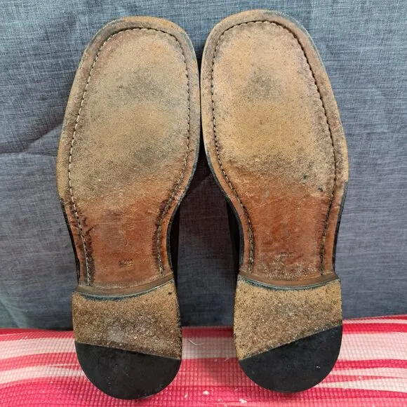 MEZLAN 'Alcoy' Brown Leather Apron Toe Oxfords Men Sz. 12M - Made in Spain