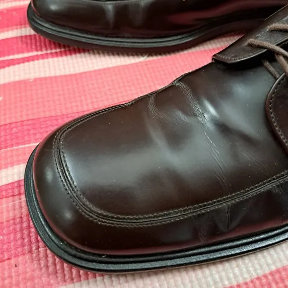 MEZLAN 'Alcoy' Brown Leather Apron Toe Oxfords Men Sz. 12M - Made in Spain