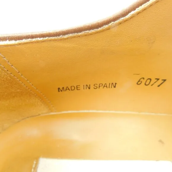 MEZLAN Brown Leather Cap Toe Lace-up Oxfords Shoes 10.5