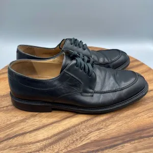Mezlan Cordoba Oxfords Mens Size 9 W Black Leather Dress Shoes Split Toe Spain