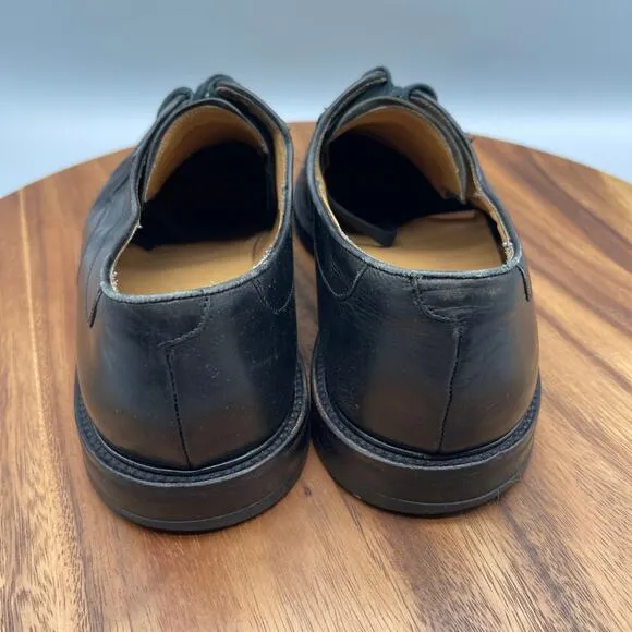 Mezlan Cordoba Oxfords Mens Size 9 W Black Leather Dress Shoes Split Toe Spain