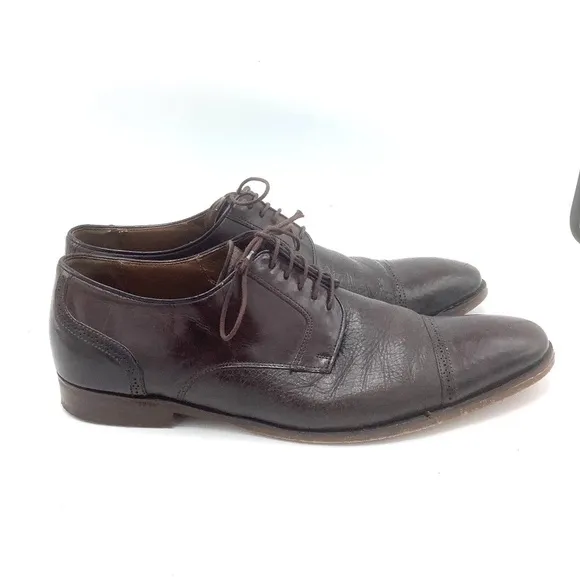 Mezlan Mens Leather Brogue Cap Toe Oxfords Shoe Orbison Espresso Brown S…