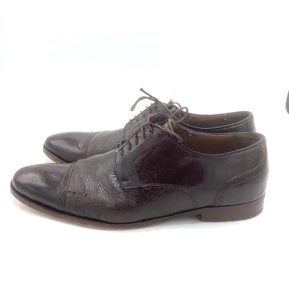 Mezlan Mens Leather Brogue Cap Toe Oxfords Shoe Orbison Espresso Brown S…