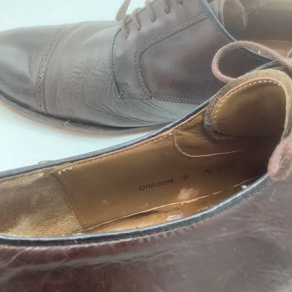 Mezlan Mens Leather Brogue Cap Toe Oxfords Shoe Orbison Espresso Brown S…