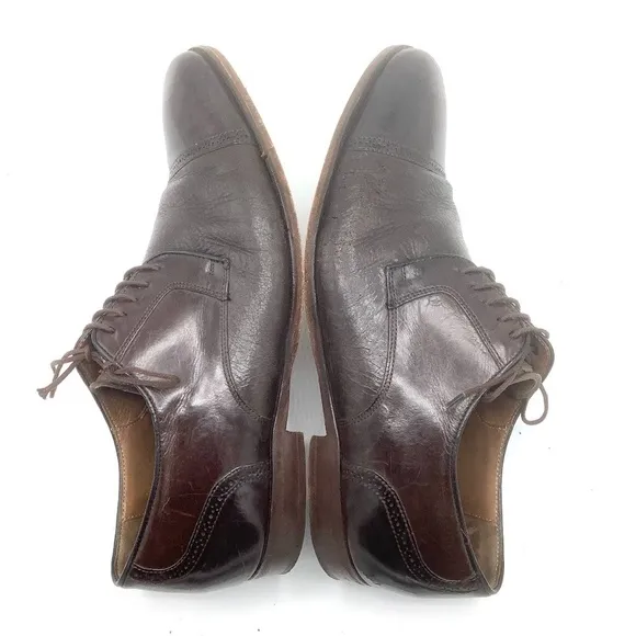 Mezlan Mens Leather Brogue Cap Toe Oxfords Shoe Orbison Espresso Brown S…