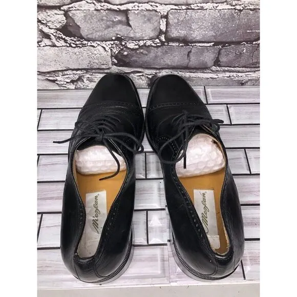 Mezlan Nicola Black Leather Lace Up Cap Toe Oxfords Shoes Men’s Sz 10M US/43EU
