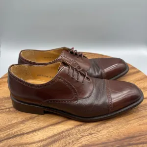 Mezlan Nicola Oxfords Mens 10 M Brown Leather Cap Toe Lace Up Dress Shoes