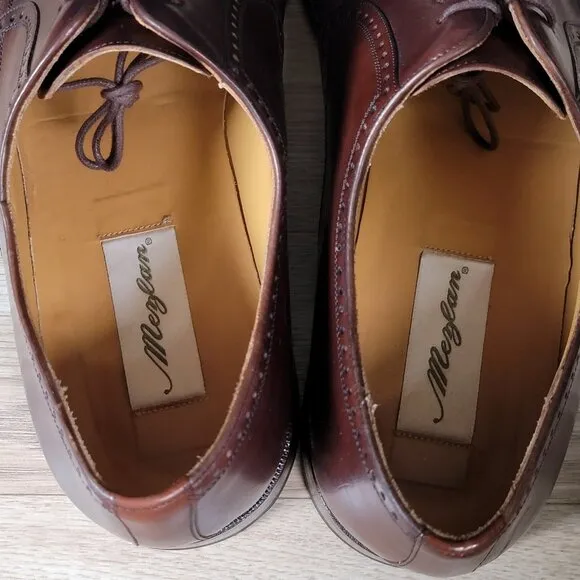 Mezlan Nicola Oxfords Shoes Mens Size 12 M Brown Leather Cap Toe Brogue Spain
