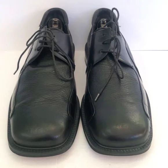 Mezlan 'Picasso' Square Toe Black Leather Oxfords Men's Size 11.5