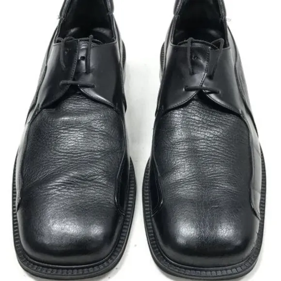 Mezlan 'Picasso' Square Toe Black Leather Oxfords Men's Size 11.5