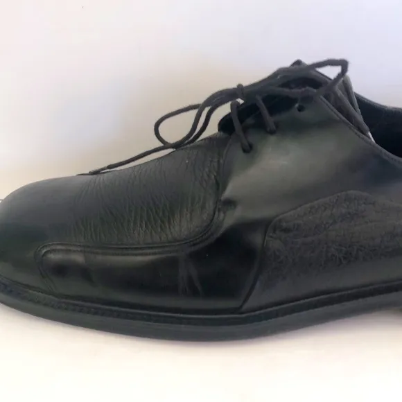 Mezlan 'Picasso' Square Toe Black Leather Oxfords Men's Size 11.5