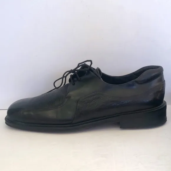 Mezlan 'Picasso' Square Toe Black Leather Oxfords Men's Size 11.5