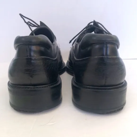 Mezlan 'Picasso' Square Toe Black Leather Oxfords Men's Size 11.5