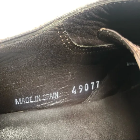 Mezlan Platinum Genuine Leather Brown Oxfords