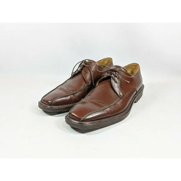 Mezlan Salamanca Square Toe Oxfords Men's Size 9 M Brown Leather Shoes