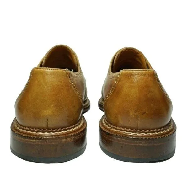 Mezlan Spain Brown Calfskin Leather Dress Shoes Mens 11.5M Cap-toe Derby Oxfords