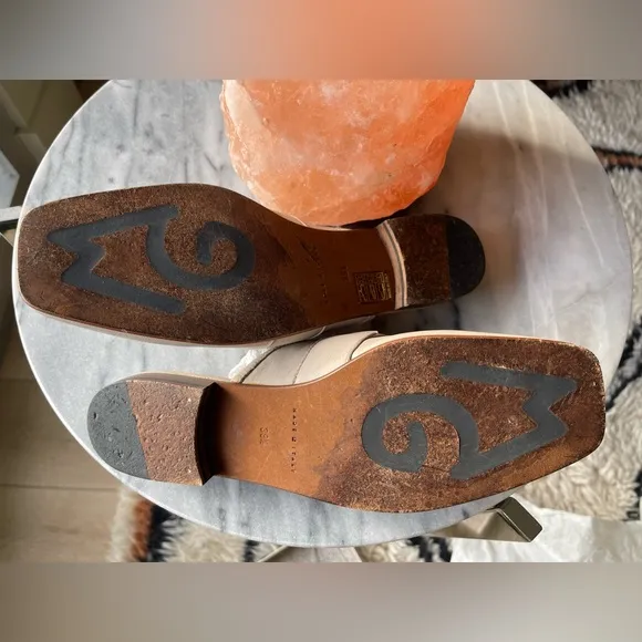 M.Gemi Silvia Mules – Italian Leather Slip-Ons – Size 9.5