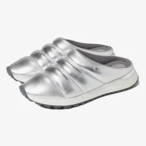 Michael Kors Epic Slip-On Sneakers/ Clogs, Quilted Silver Size 6.5 New in Box