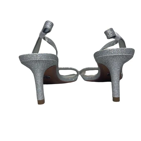 Michael Kors Pixie Fine Glitter Mila Slingback Heel Sandals