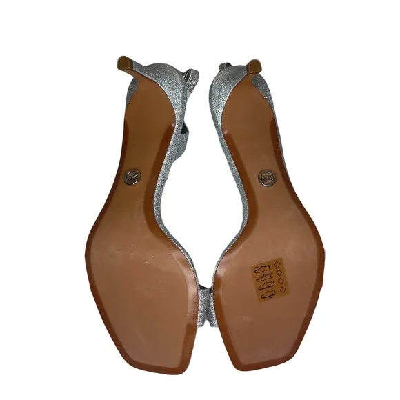 Michael Kors Pixie Fine Glitter Mila Slingback Heel Sandals