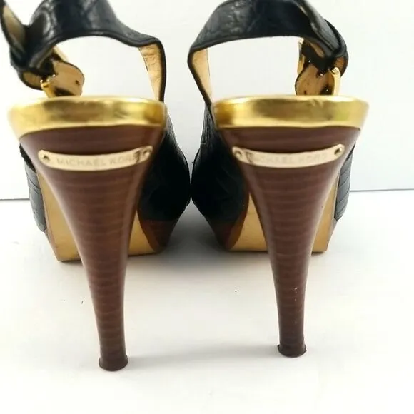 MICHAEL Michael Kors Slingback Peep Toe Size 8.5. S574