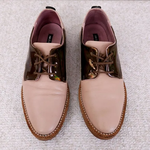 MIISTA Rose Gold Oxfords