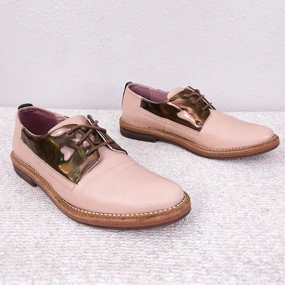 MIISTA Rose Gold Oxfords