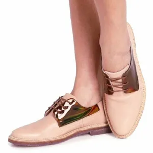 MIISTA Rose Gold Oxfords