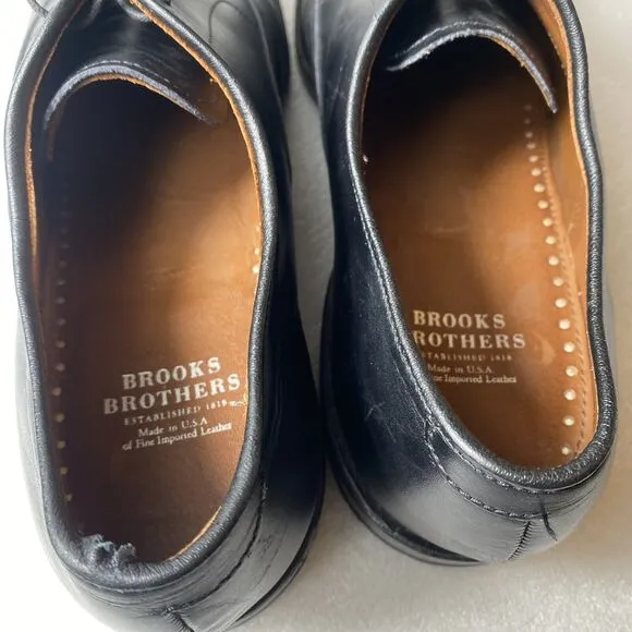 MINT Brooks Brothers Men’s 11.5 D Oxford Fifth Avenue Dress Shoes Black Black