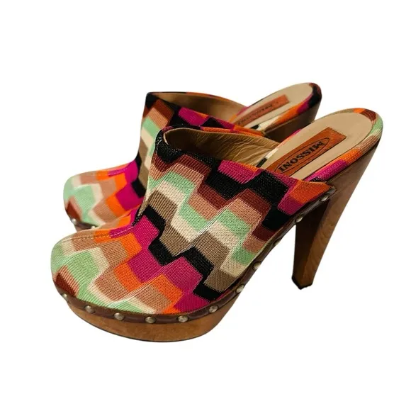 MISSONI TESSUTO MULTI COLOR CLOGS