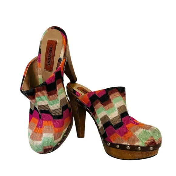 MISSONI TESSUTO MULTI COLOR CLOGS