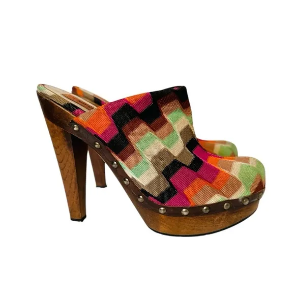MISSONI TESSUTO MULTI COLOR CLOGS