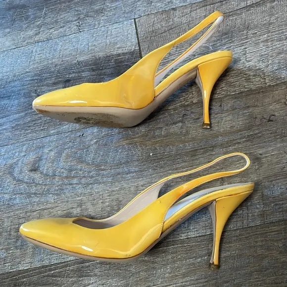 Miu Miu leather Slingback kitten Heels
