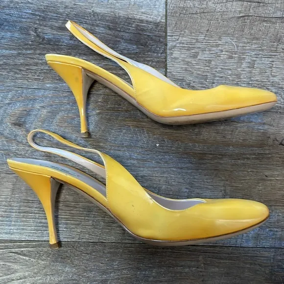 Miu Miu leather Slingback kitten Heels